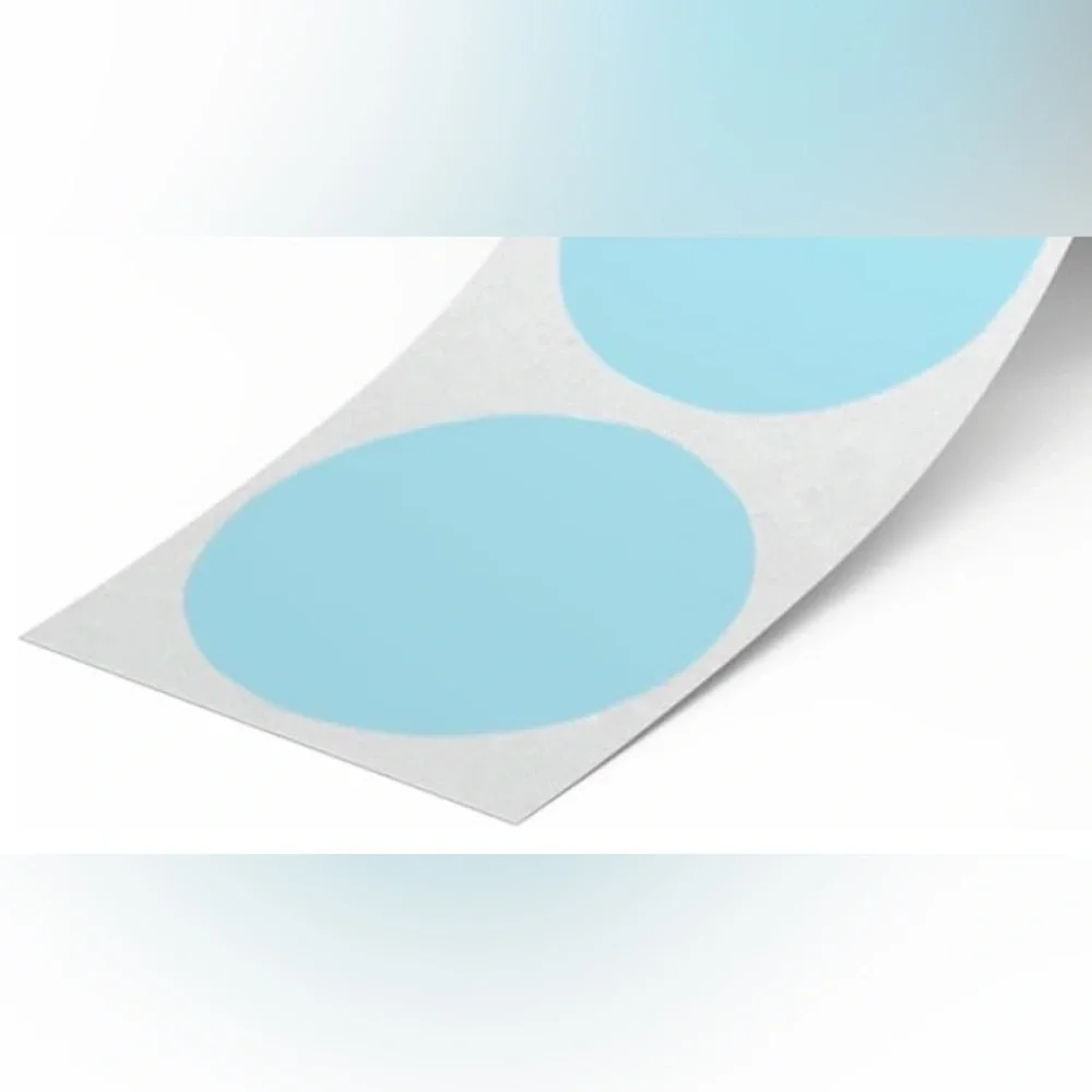 50 STICKERS - 2” ROUND -‎ SIZE LABELS - SMALL - S - BLUE
